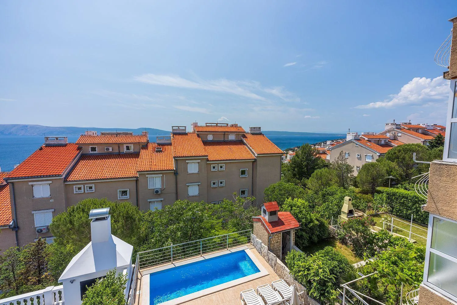 Bezaubernde Villa Nur 500 Meter Zum Strand Mit Meerblick, Privatpool, Grill, Waschmaschine Novi Vinodolski 0*,  Croatia