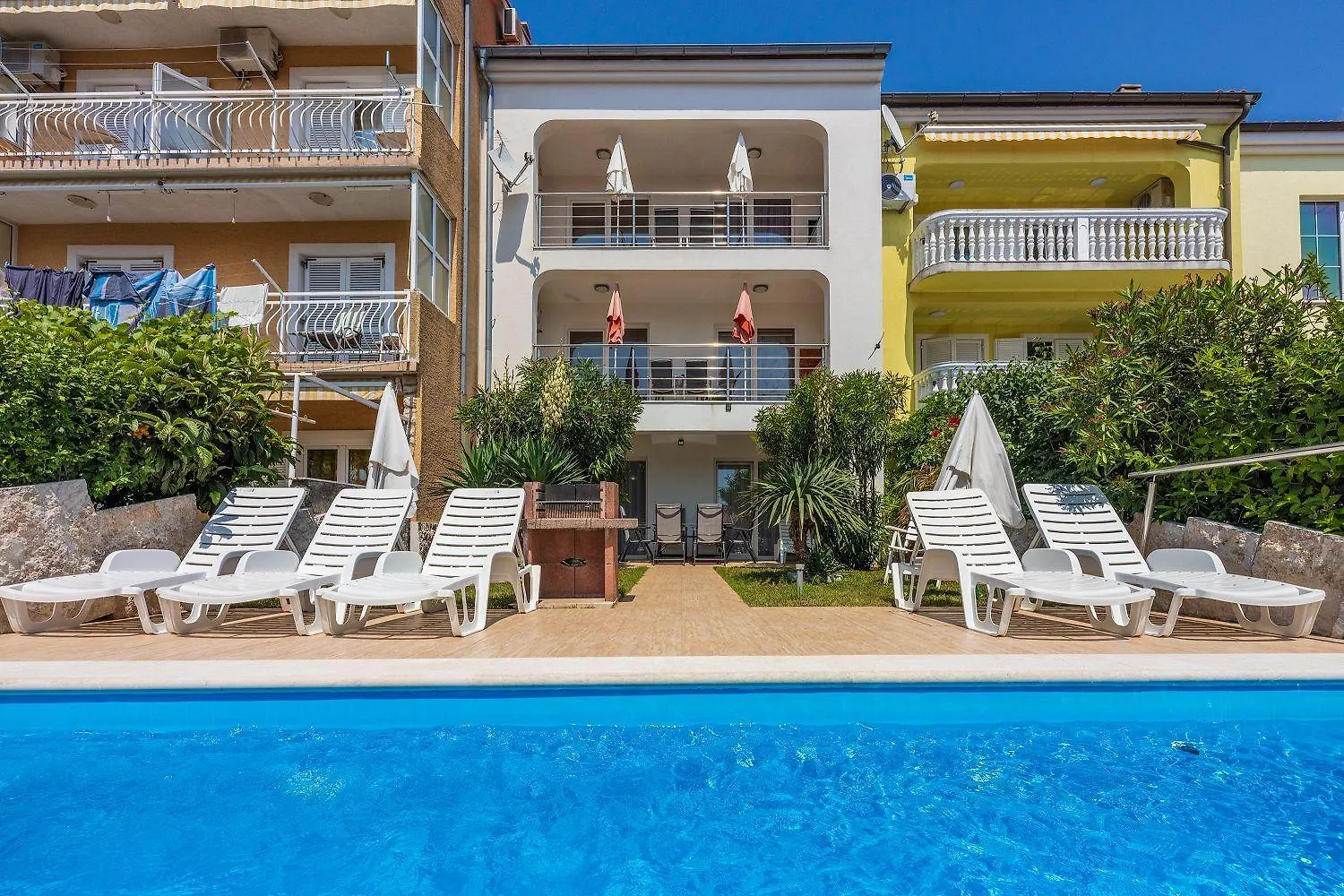 Bezaubernde Villa Nur 500 Meter Zum Strand Mit Meerblick, Privatpool, Grill, Waschmaschine Novi Vinodolski 0*,